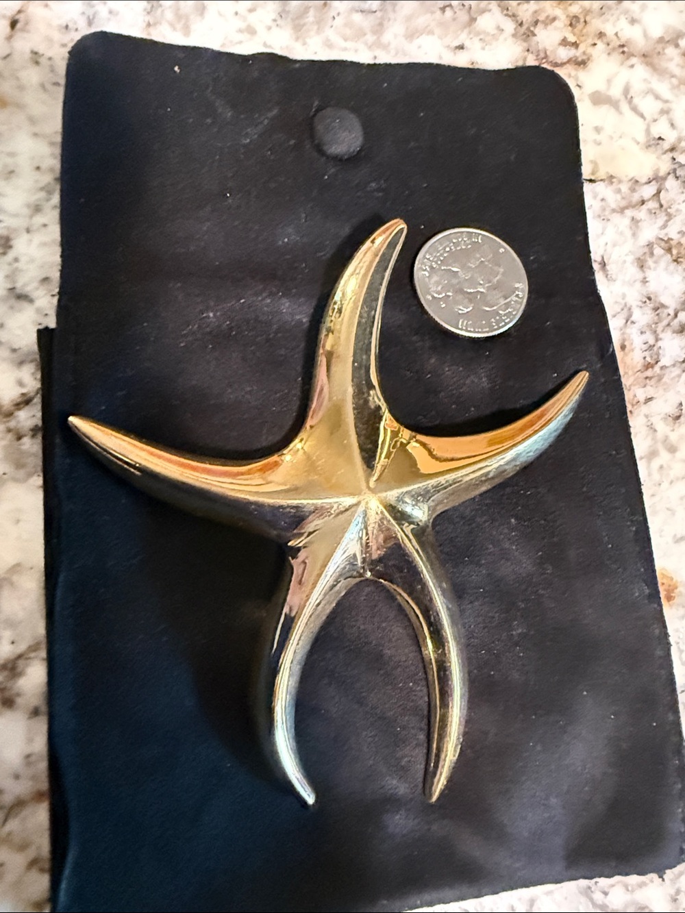 Vintage Monet Huge XL Starfish Pin - Picture 4 of 5